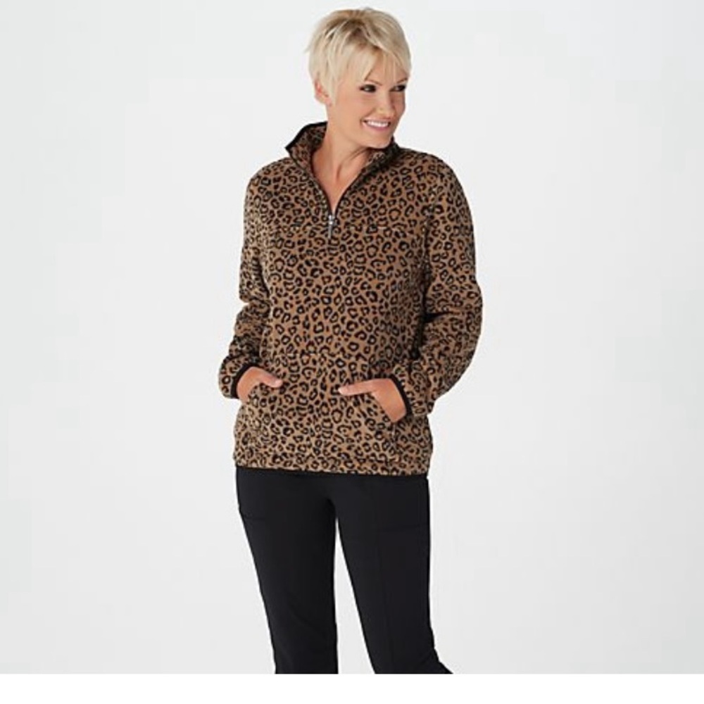 Fleece zip up top